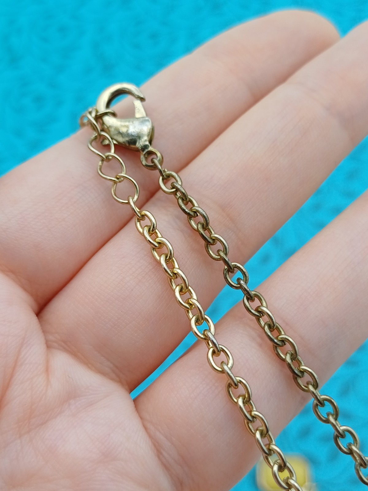 Modern Beautiful Gold Tone & Yellow Mixed Shaped Gem Y Drop Chain Necklace
