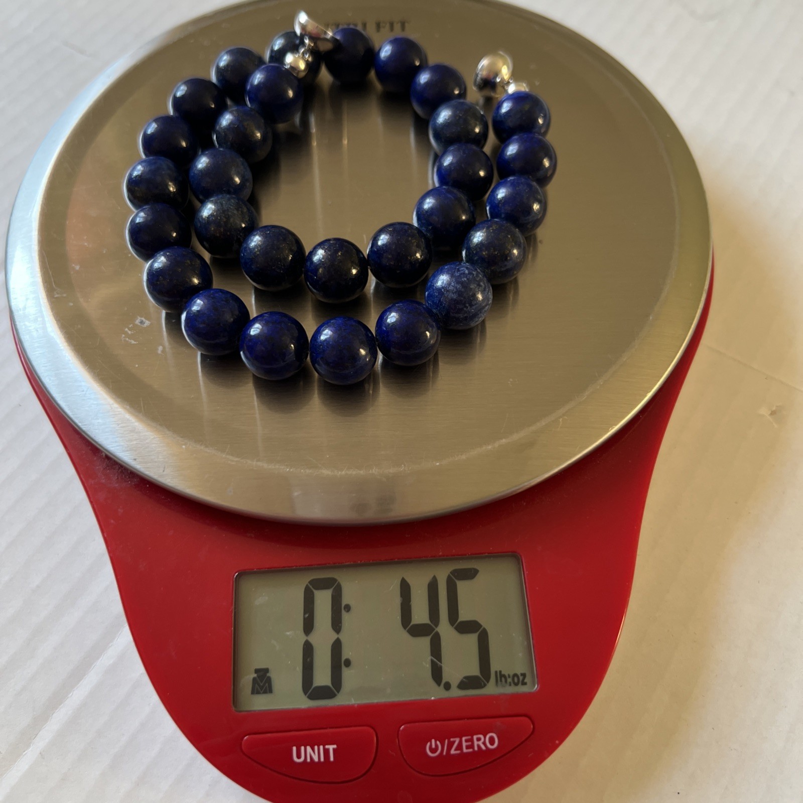 JULIETTA Lapis Lazuli Blue Necklace Magnetic fastening NWT