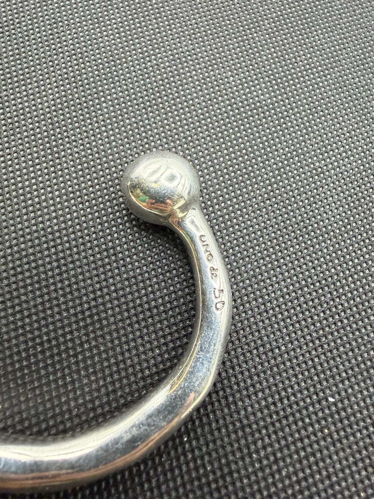 UNO De 50 Sterling Silver Open Cuff Bangle Bracelet