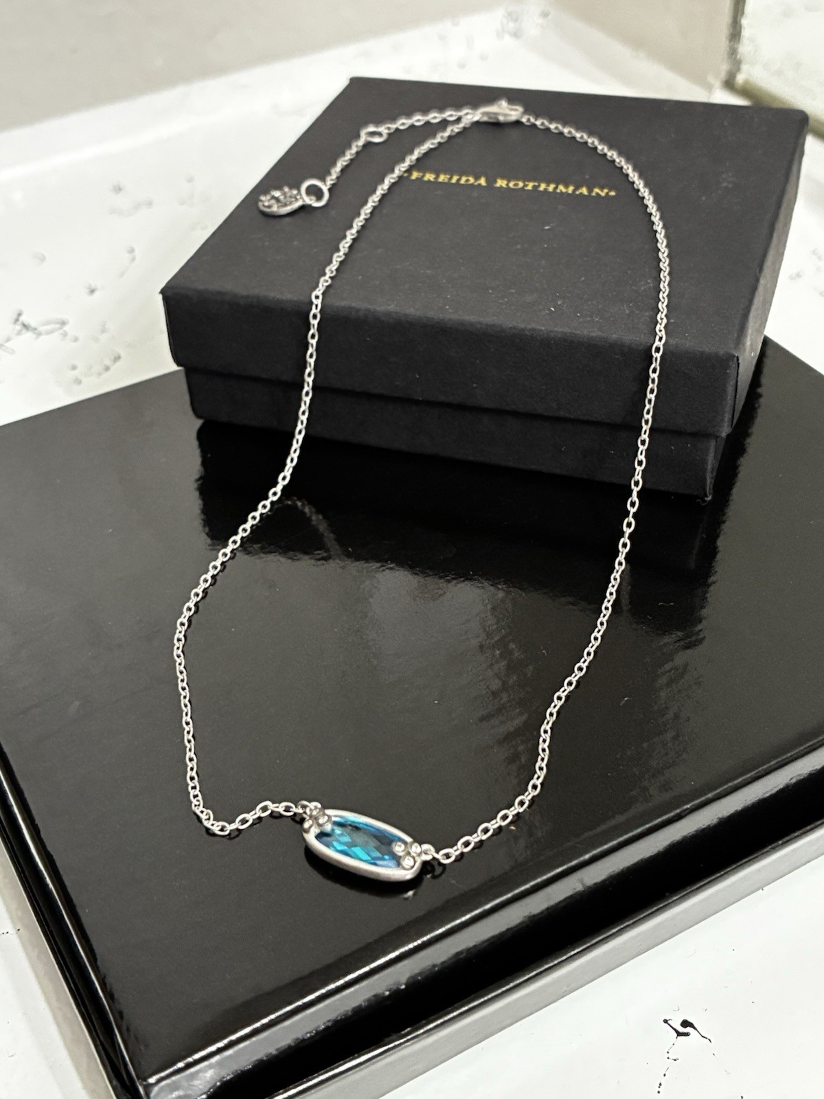 925 FREIDA ROTHMAN Gem Pendant 16”-20”