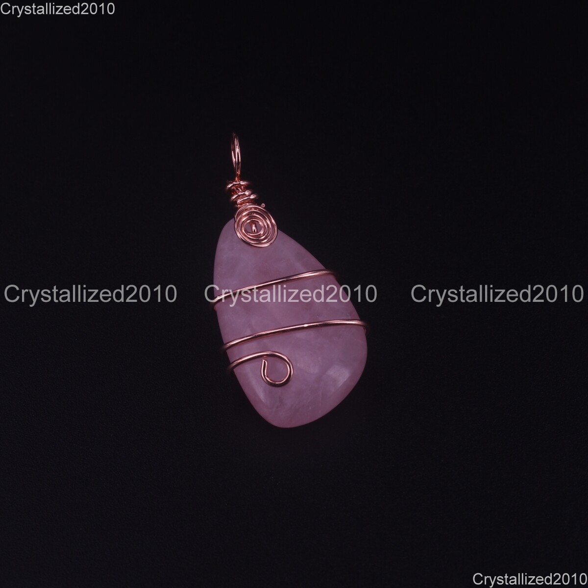 Natural Gemstones Teardrop Drop Handmade WireWrap Healing Reiki Beads Pendant