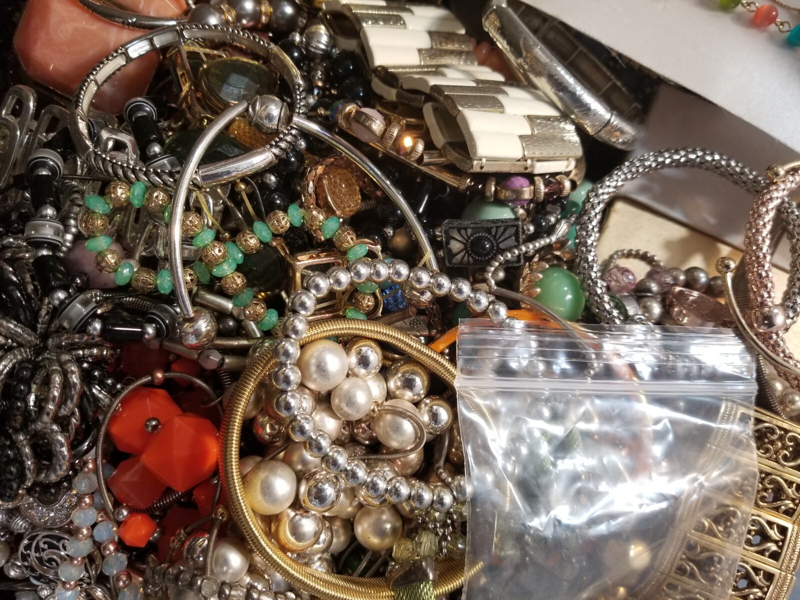 Lot Random Mix Bracelets rhinestone cuff stretch enamel Wrap Bead Gold silver Pl
