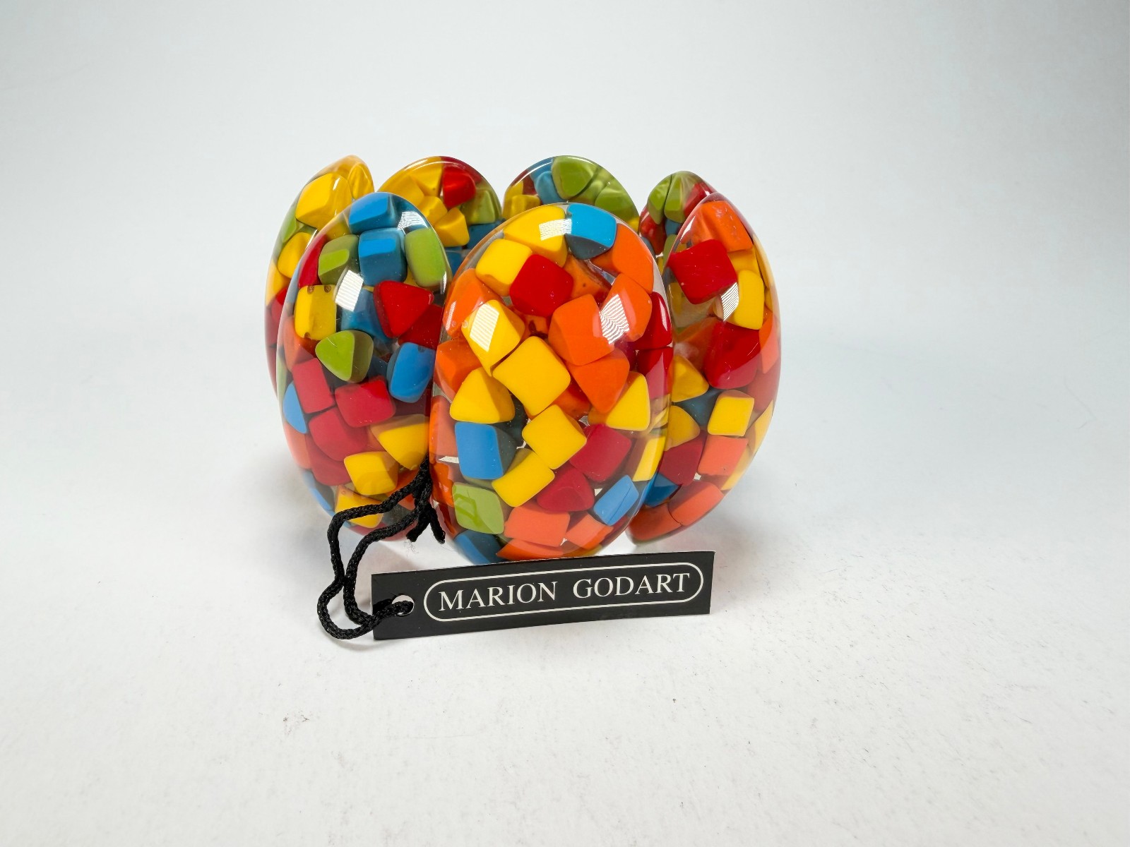 Marion Godart – Confetti “Sept Pièces” Summer Mix Elasticated Resin Bracelet