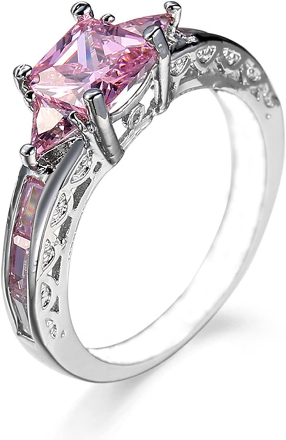 925 Sterling Silver Ring with Simulated Gemstone – Fashion Jewelry for Women