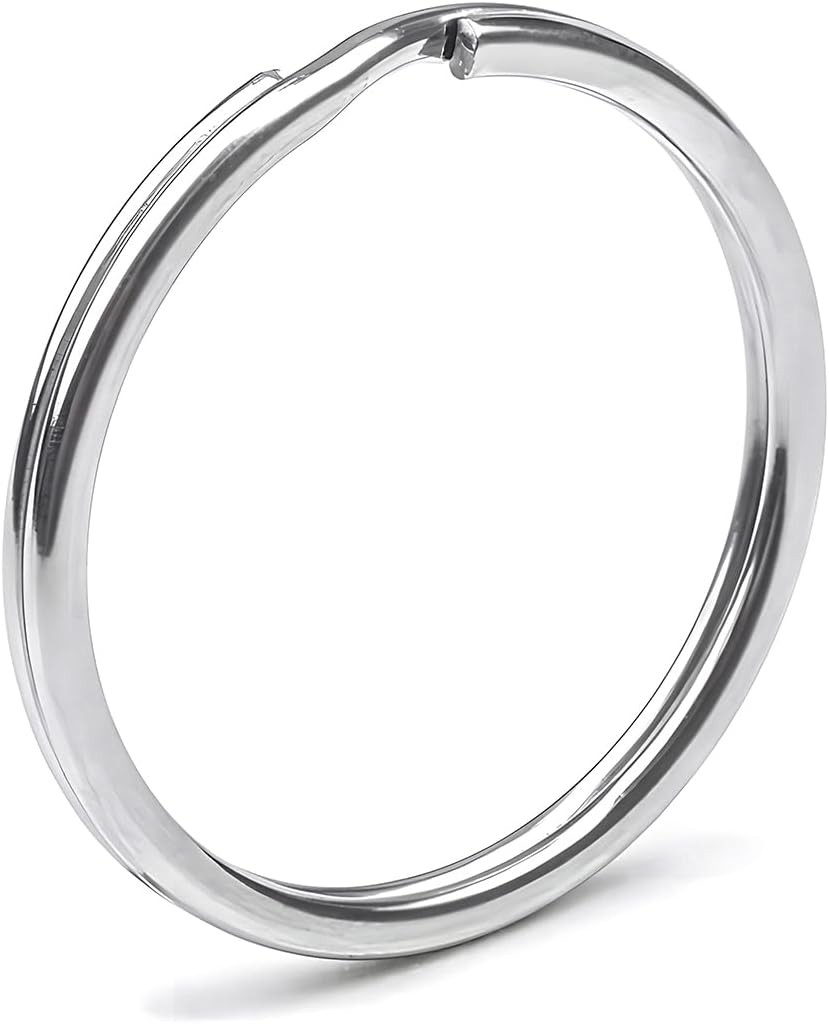 50PCS Split Key Ring, 1.25 inch 32mm Heavy Duty Metal K Color: 1.25 inch(32mm)