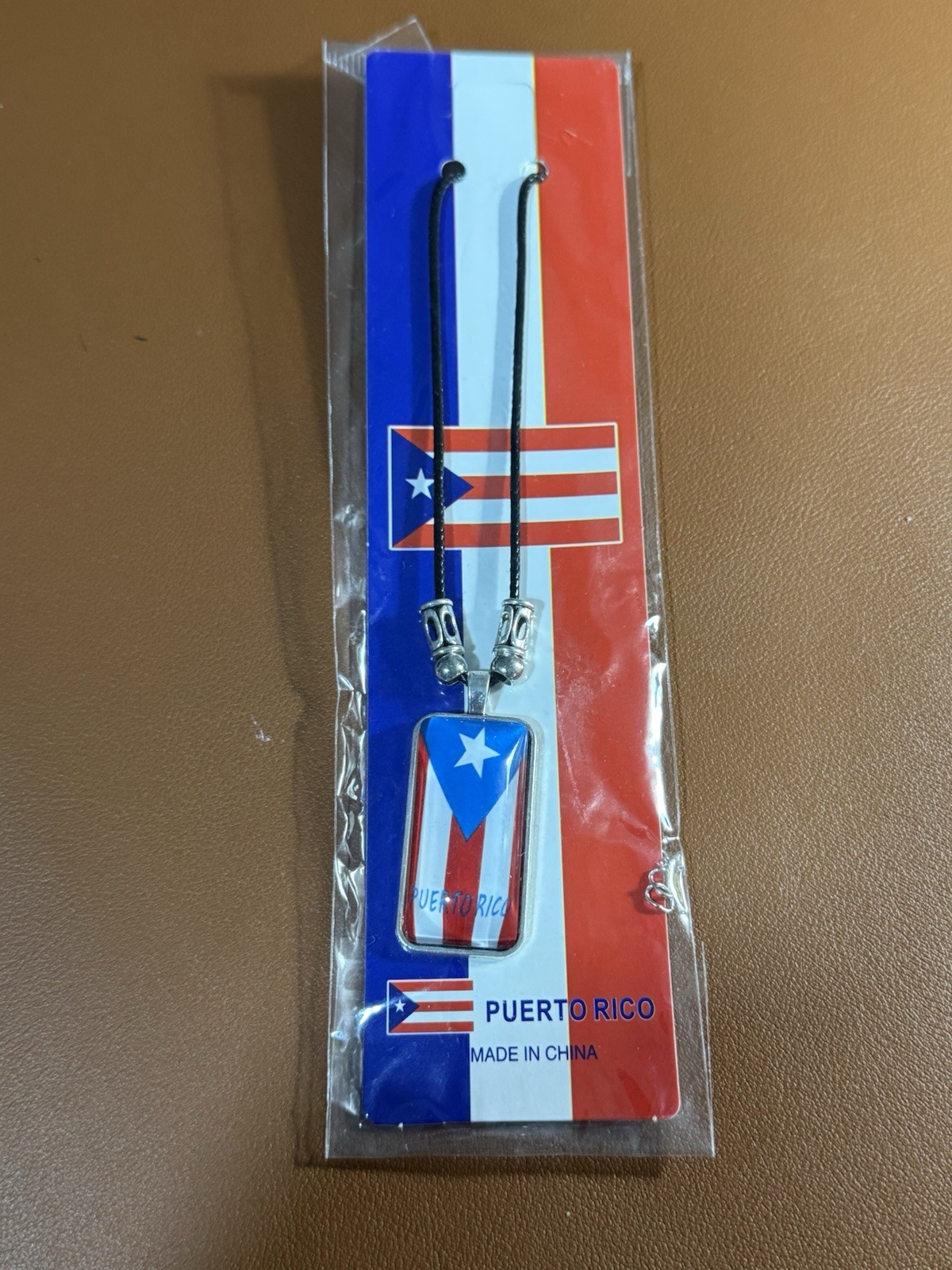 Puerto Rico Necklace with Flag