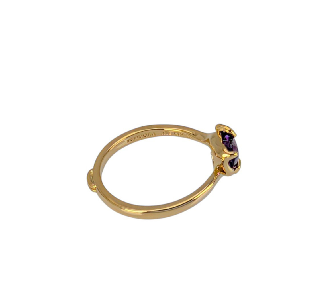 100% PANDORA Disney The Nightmare Before Christmas Purple Heart Ring 164734C01