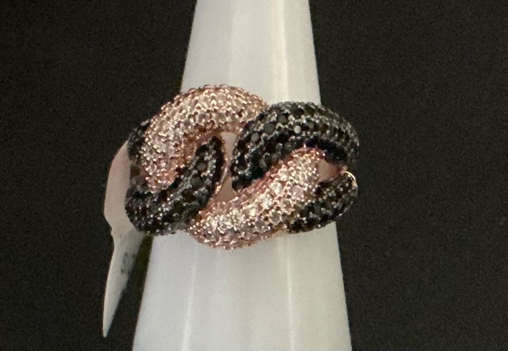 Ring Bomb Party Untamed Ring Knot For The Faint RG17443 Rose Gold Size 8