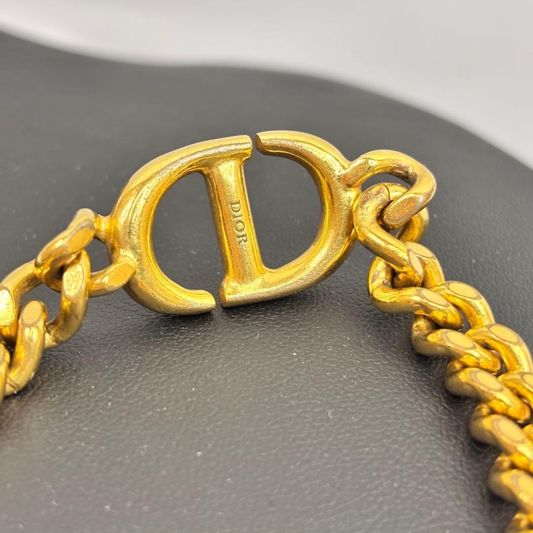 Christian Dior CD Logo Chain Bracelet, Gold unisex adults fashion accessory
