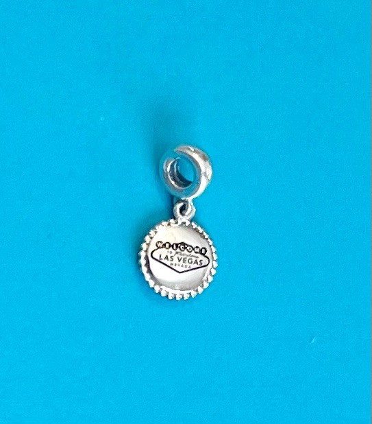Pandora Las Vegas Sign Charm Sterling Silver New 791169 Travel Dangle Authentic