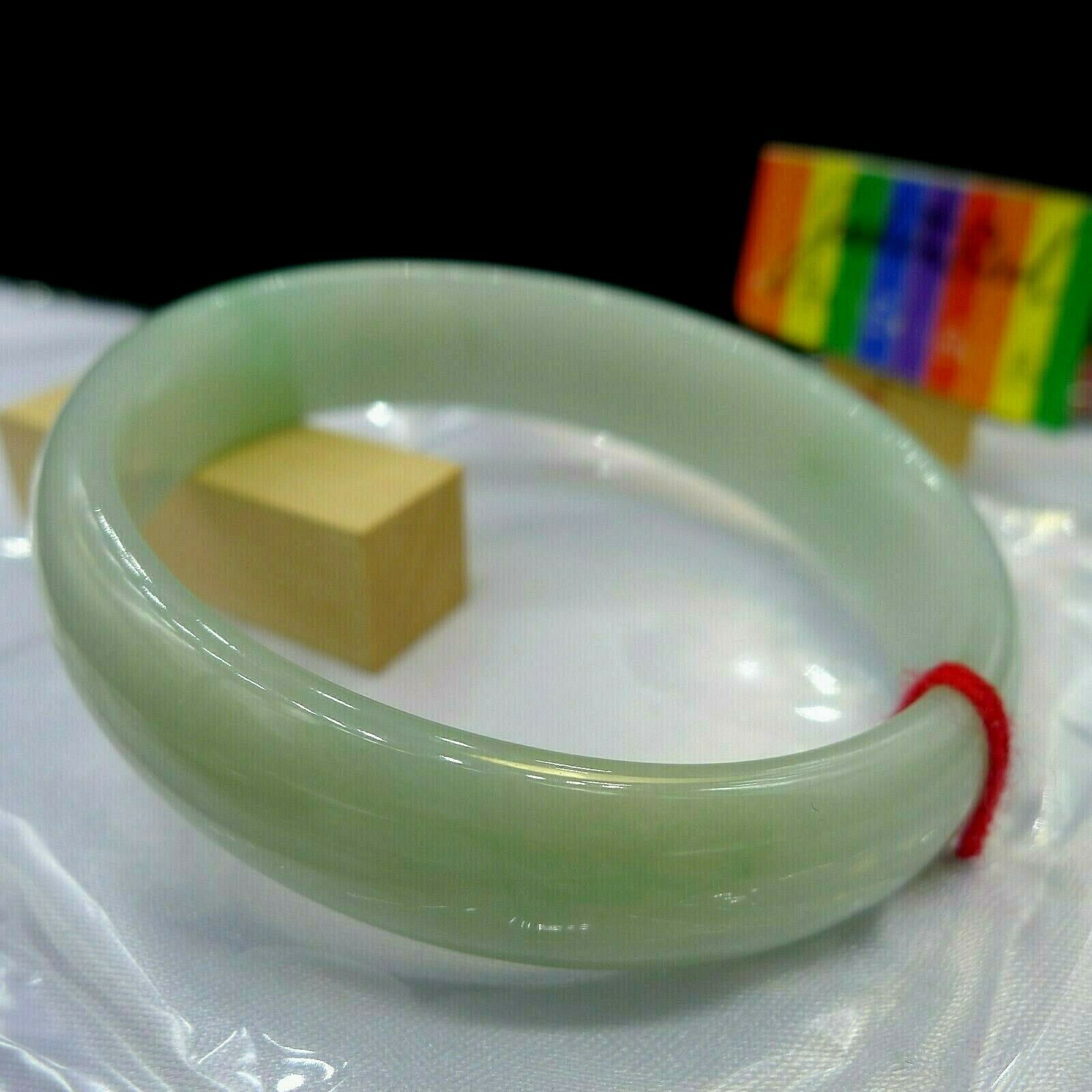 【JadeiteBird】53mm Certified 100% Natural Grade A Jadeite Jade Bangle Bracelet