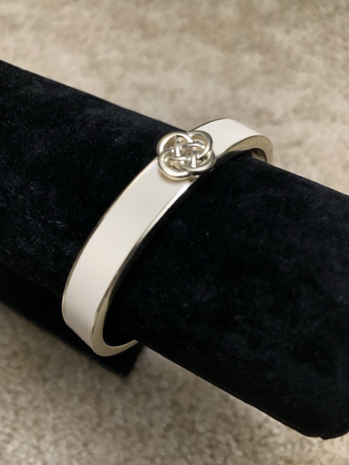 Stella & Dot White Push Lock Bracelet