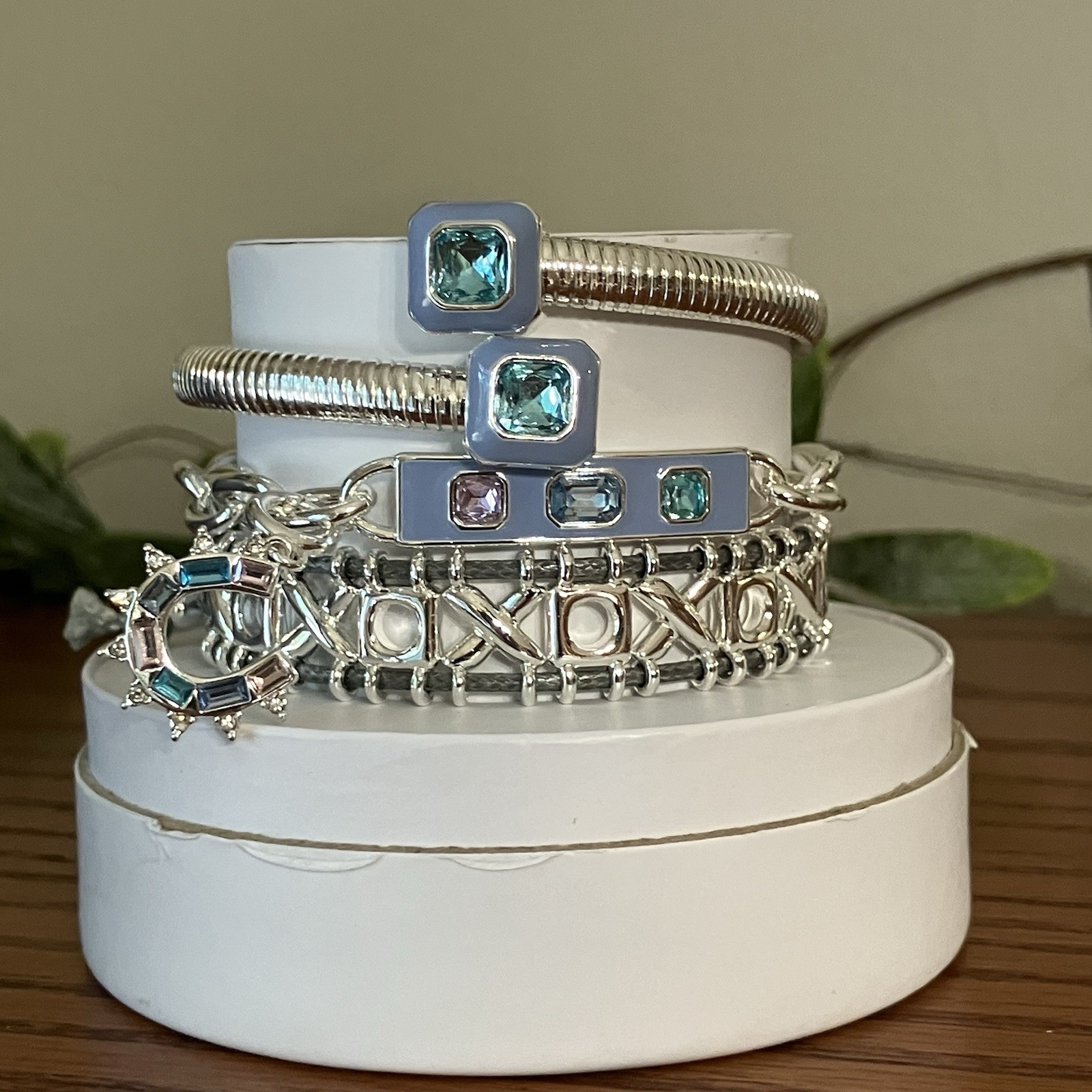 Bomb Party Spring Stacks 2026 Blessed And Protected Horseshoe Bracelet Silver