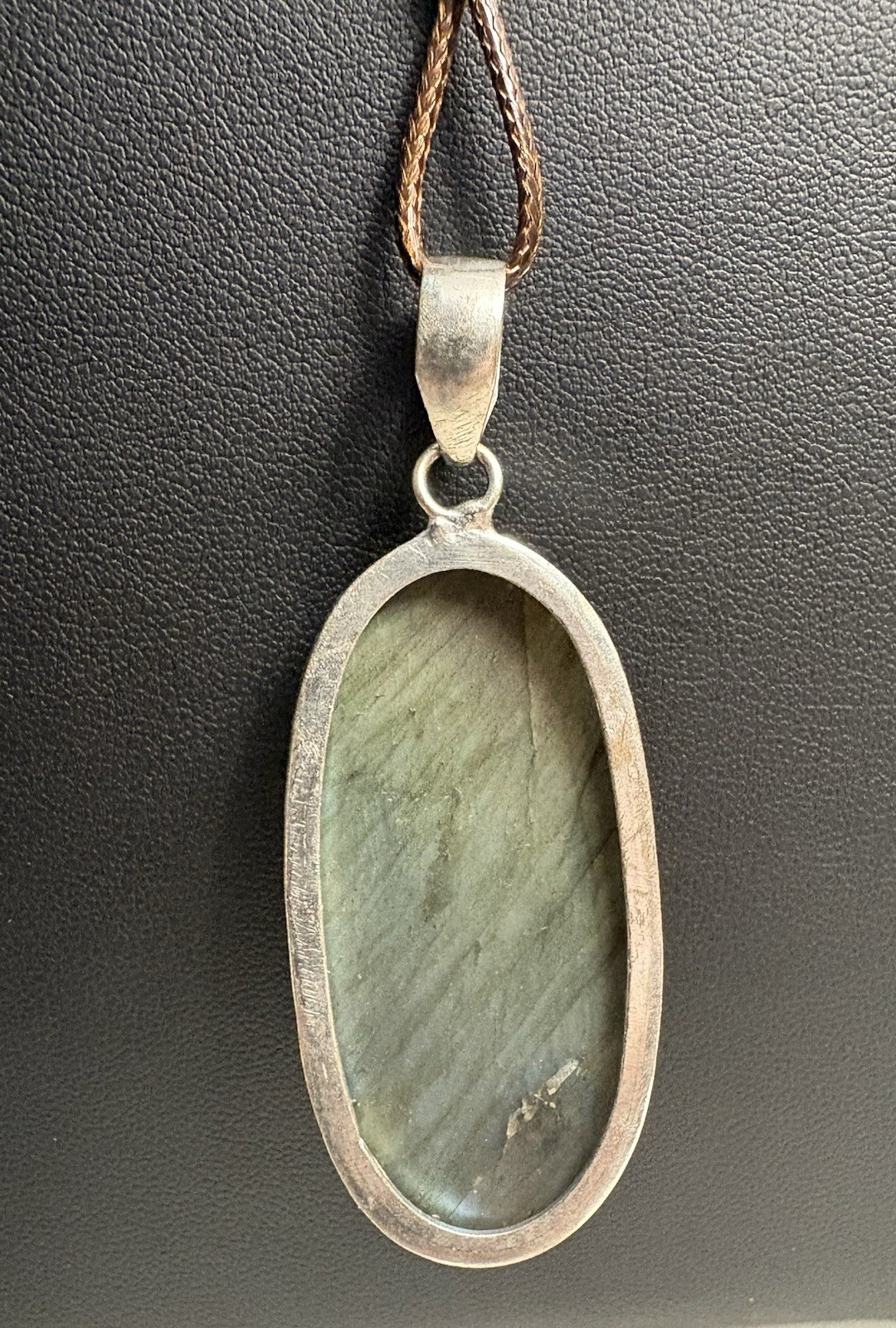 Labradorite Rough Gemstone 2.6″ Pendant – Mystical Boho Energy Amulet