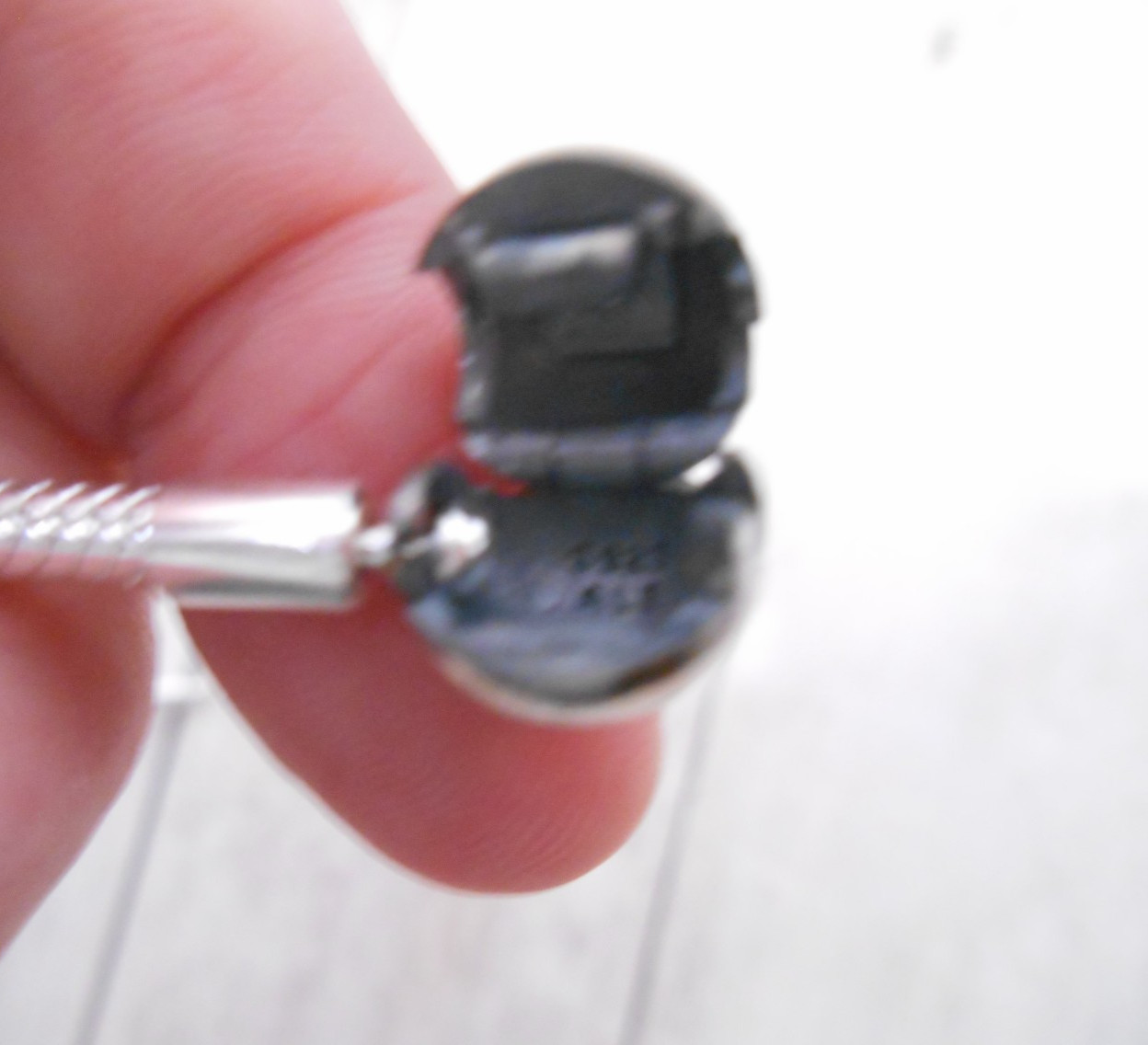 PANDORA STERLING SILVER BRACELET WITH CRYSTAL HEART & LOVE CHARMS & GIFT BOX!