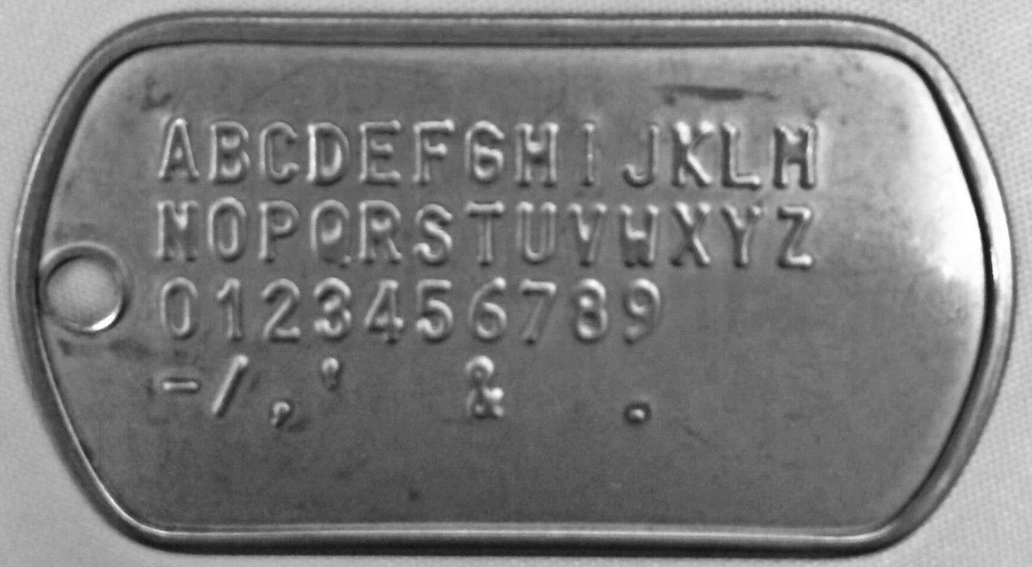 Customized Military Dog Tags Set – Personalized Metal Army ID Tag Custom Printed