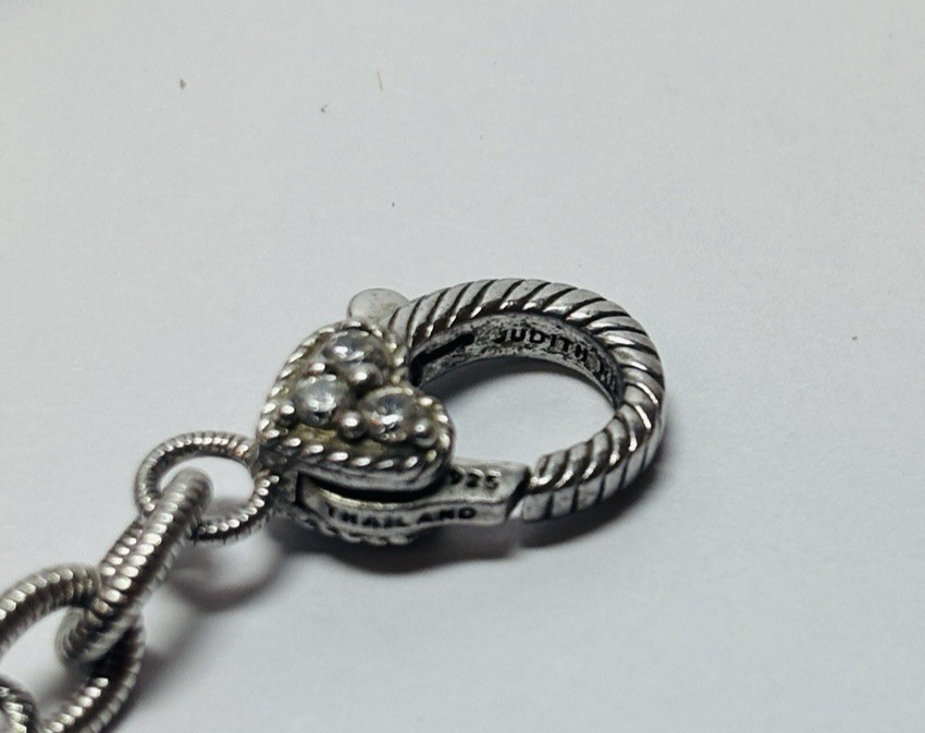 Judith Ripka Sterling 925 Silver CZ Circle Bracelet 6.5 in – .51