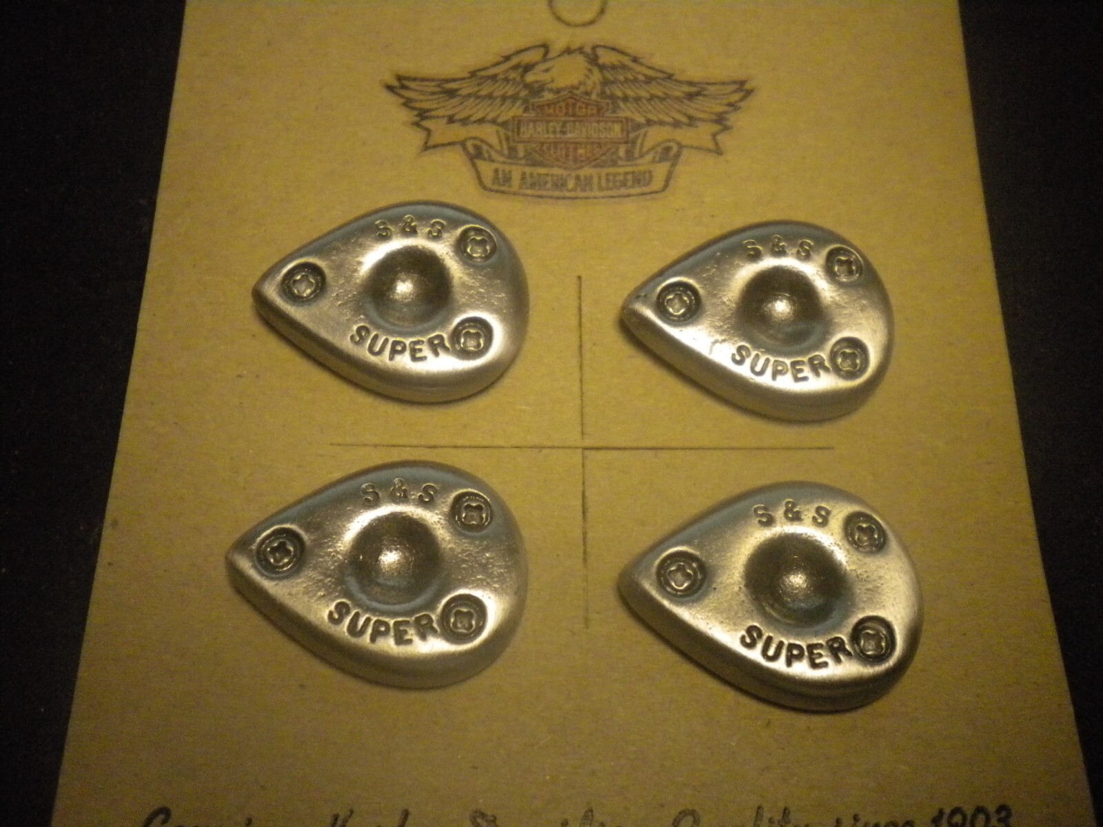 WOW LOT OF FOUR S&S CARB COVER PINS BEAUTIFUL FANTASTIC