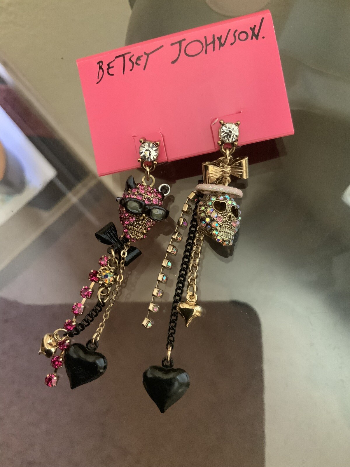 Betsey Johnson Devil Angel Earrings  Extremely Rare – 6