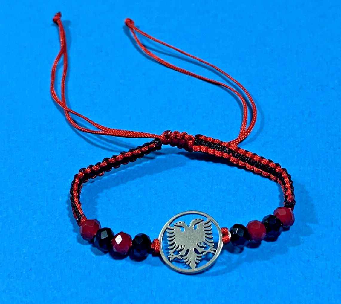 NEW ALBANIAN EAGLE FLAG WRISTBRACELET BAND- ALBANIAN UNISEX BRACELET-SOUVENIR
