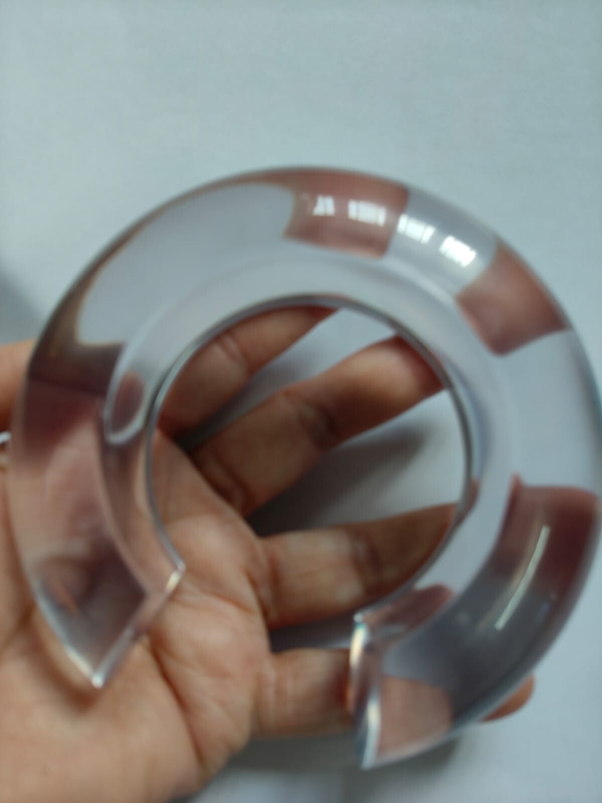 Clear Resin Cuff Bracelet Large Huge Bangle Cuff Jewelry Bohemian For Wide Wrist