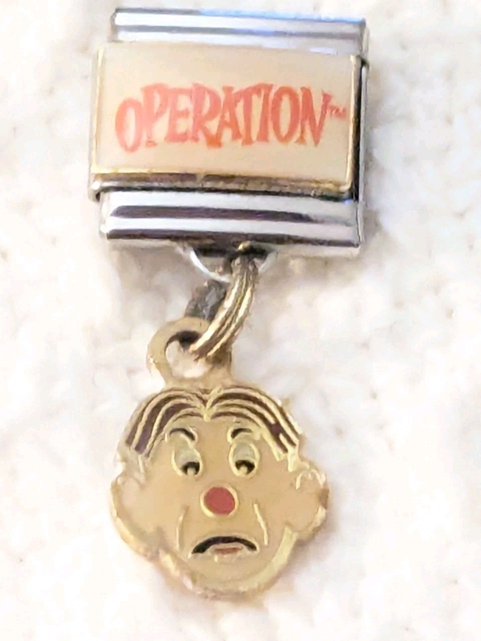 Authentic Casa D’Oro Operation Game Italian Charm Classic 9mm Link G232