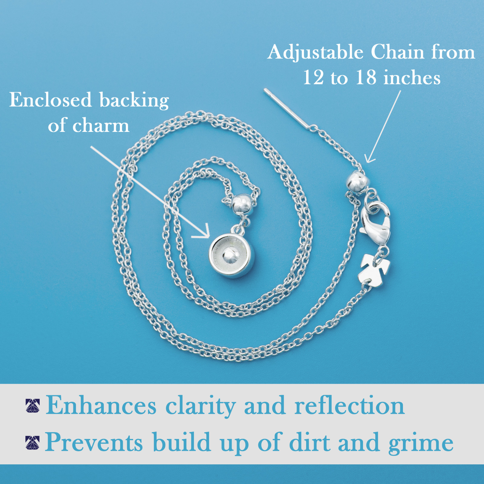 Birthstone & Initial Charms Necklace Personalized for You in Gold or Silver