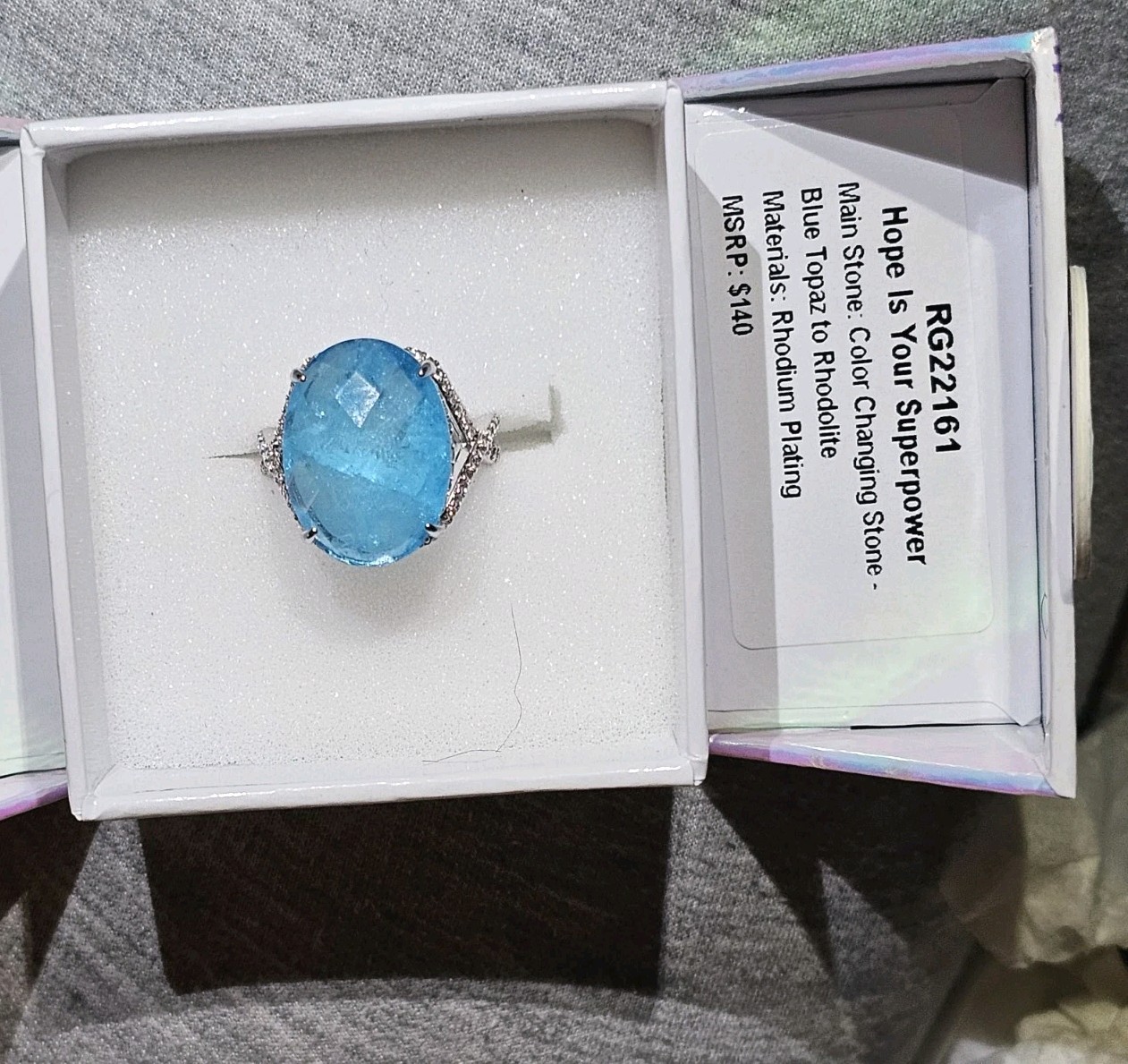 Bomb Party Mental Health Awareness Color Changing Ring Sz 9 Read Description