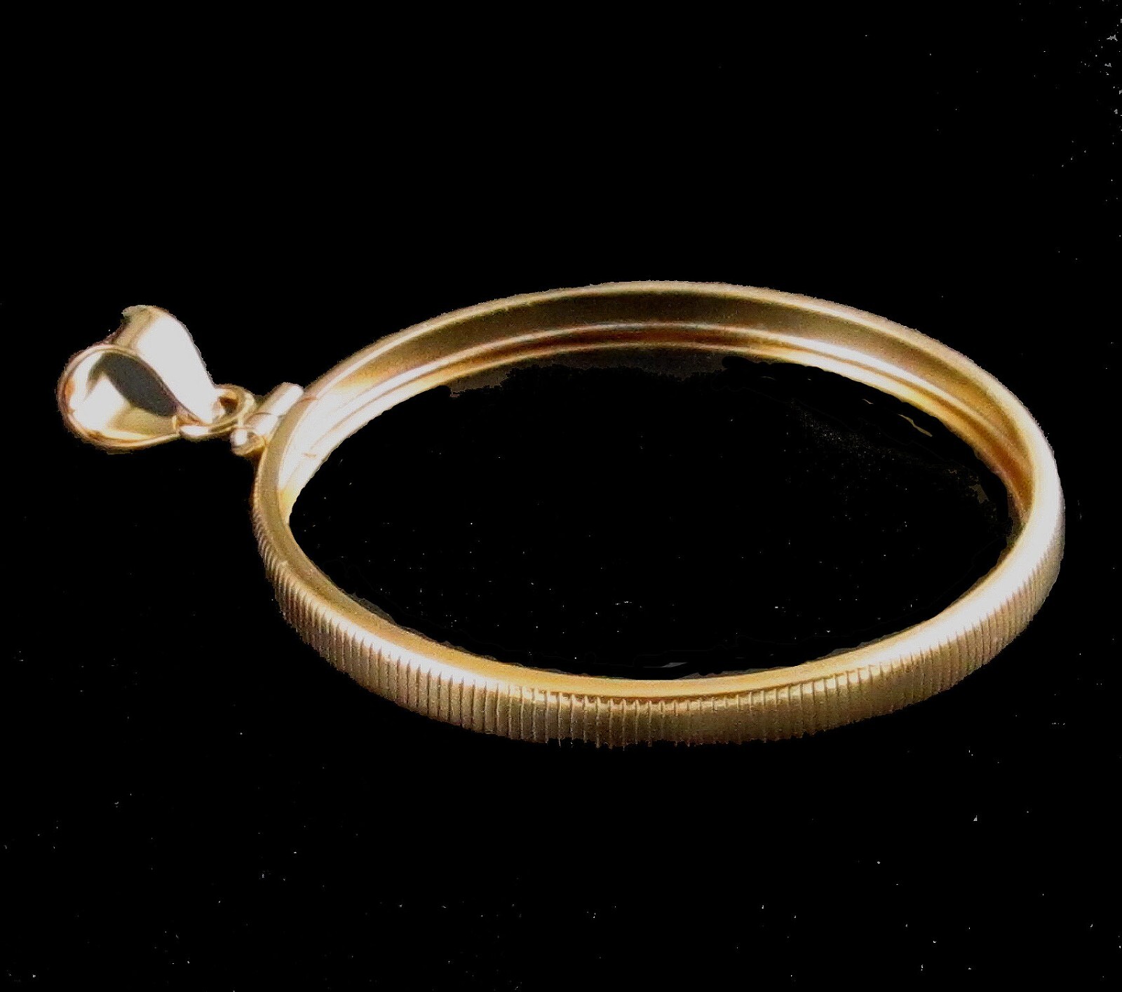 Coin Bezel One Ounce Silver Round 39mm 14K Gold Filled Coin Edge Soldered Bail