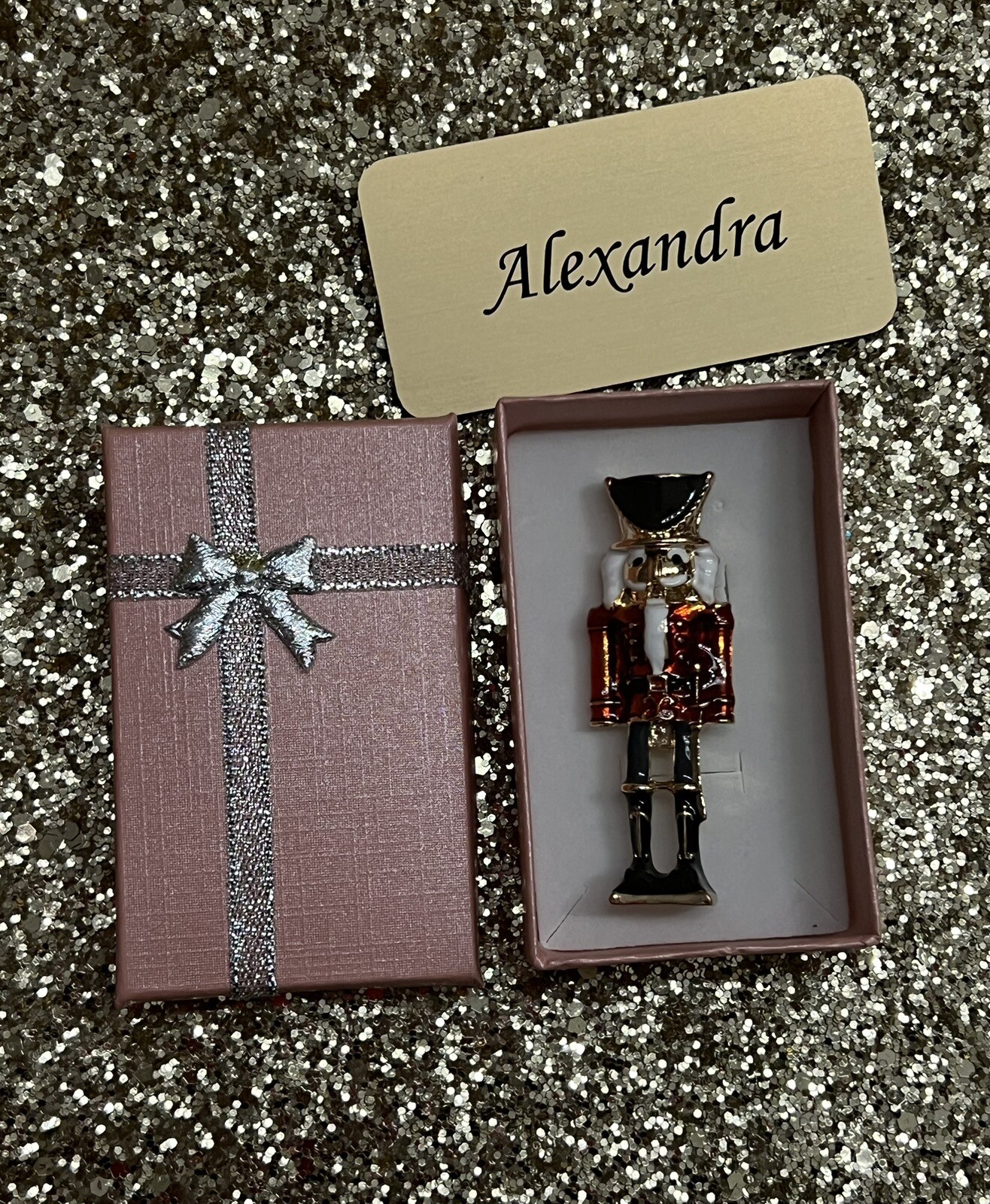 Christmas Nutcracker Soldier Pin Brooch New In Gift Box Great Gift Idea