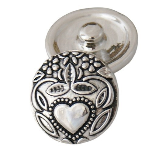 Snap Jewelry Heart Folk Art 18-20mm Fits Ginger Style Charms Accessories New