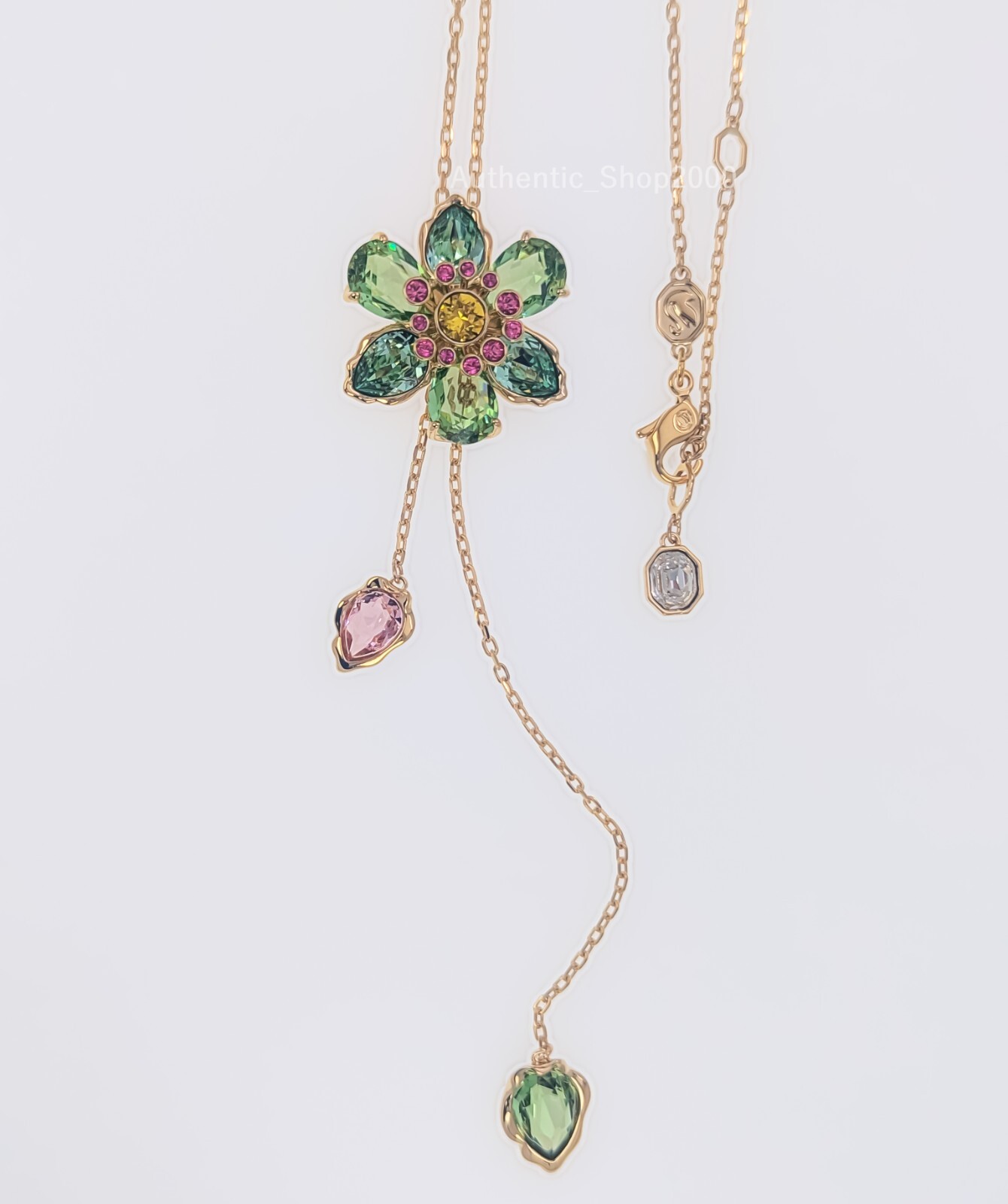 NEW Authentic SWAROVSKI Multicolor Flower Idyllia Y Pendant Necklace 5717158