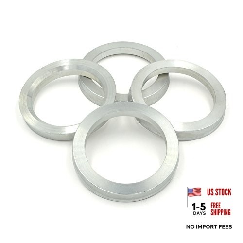 73.1mm OD to 56.1mm ID Hub Centric Rings, Silver Aluminum Hubcentric Rings for