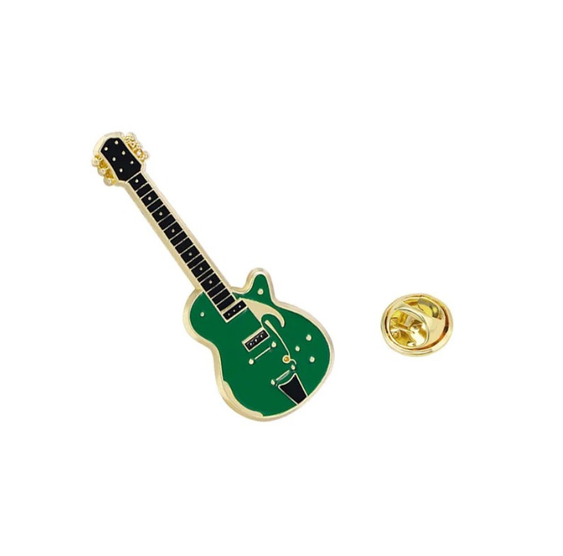 1pc Electric Guitar Brooch Musical Instrument Pin Clothing Bag Badge – NEW