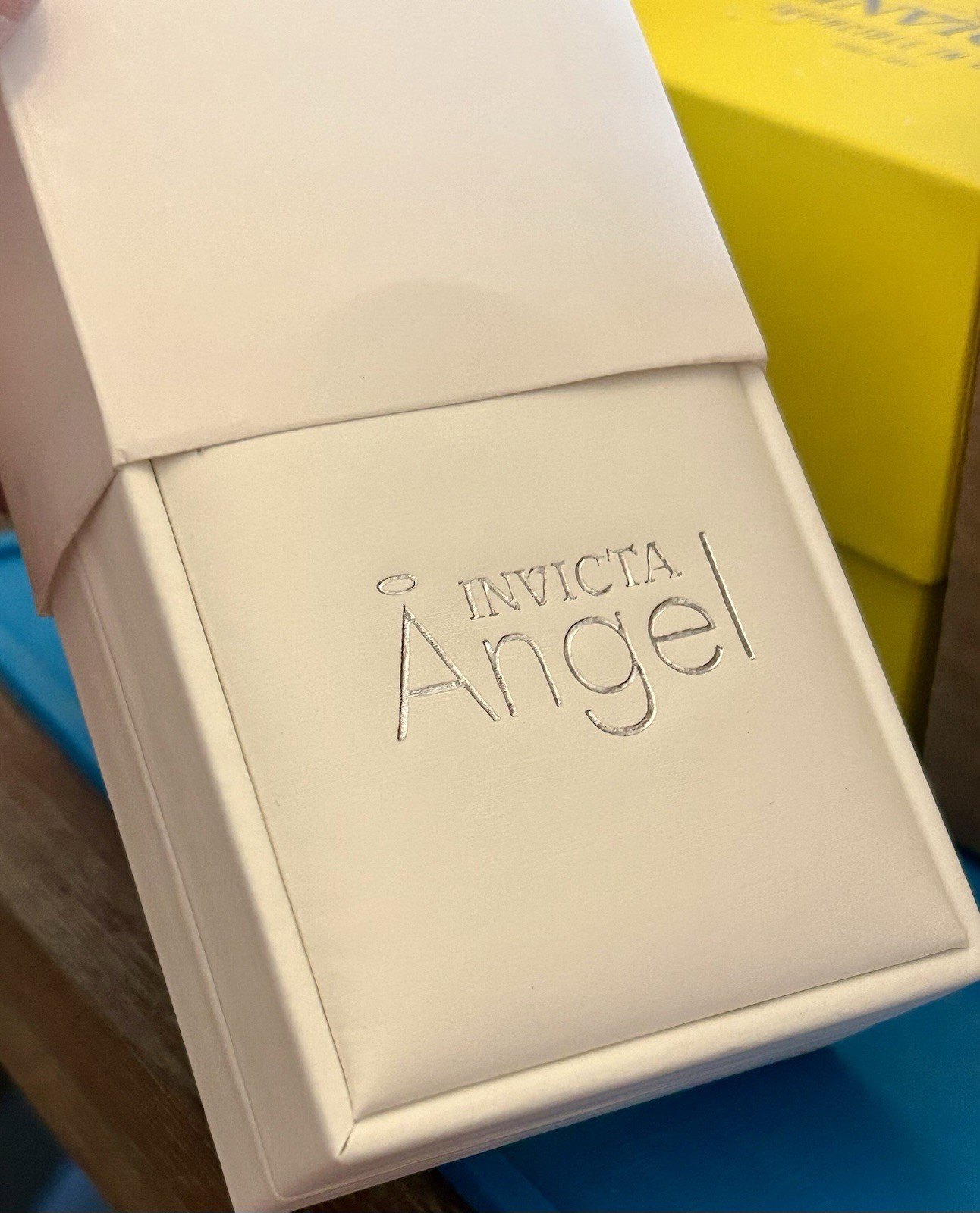 Invicta Mini Angel Heart Necklace Watch – 27.5mm, WR 30m, New/Box, Gold (49938)