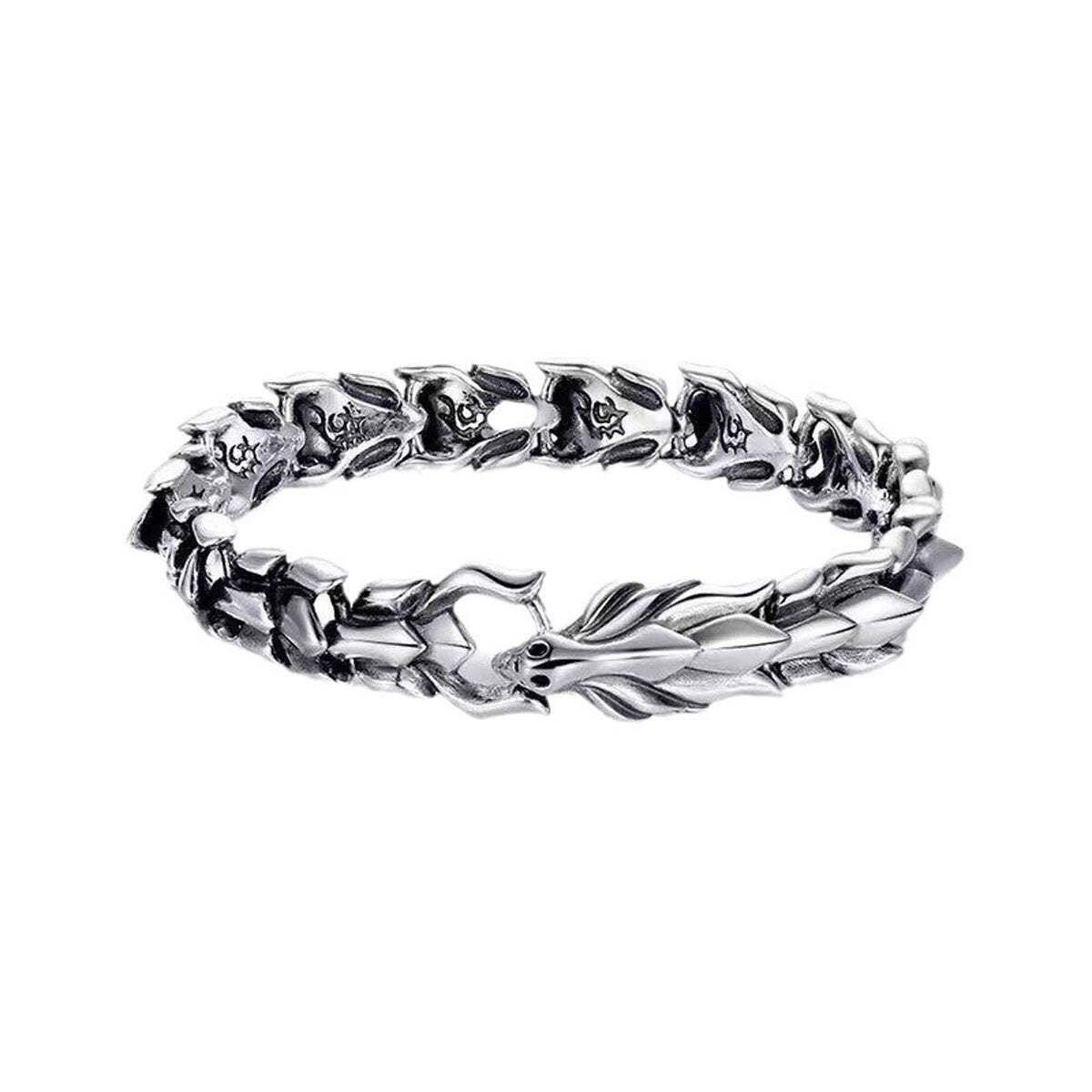 Men’s Dragon Bracelet with High-Quality Alloy and Brave Motif