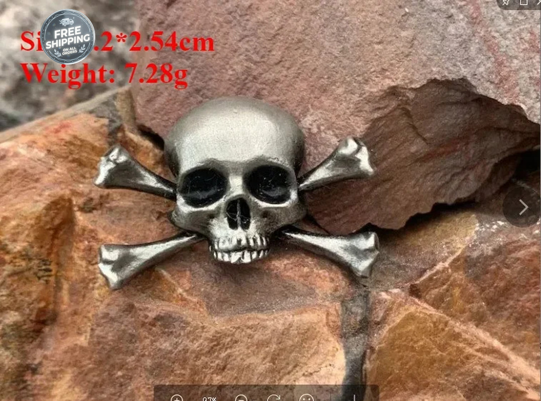 Halloween Skull Pin Punk Skeleton Badge Gothic Brooch for Jewelry Accessory