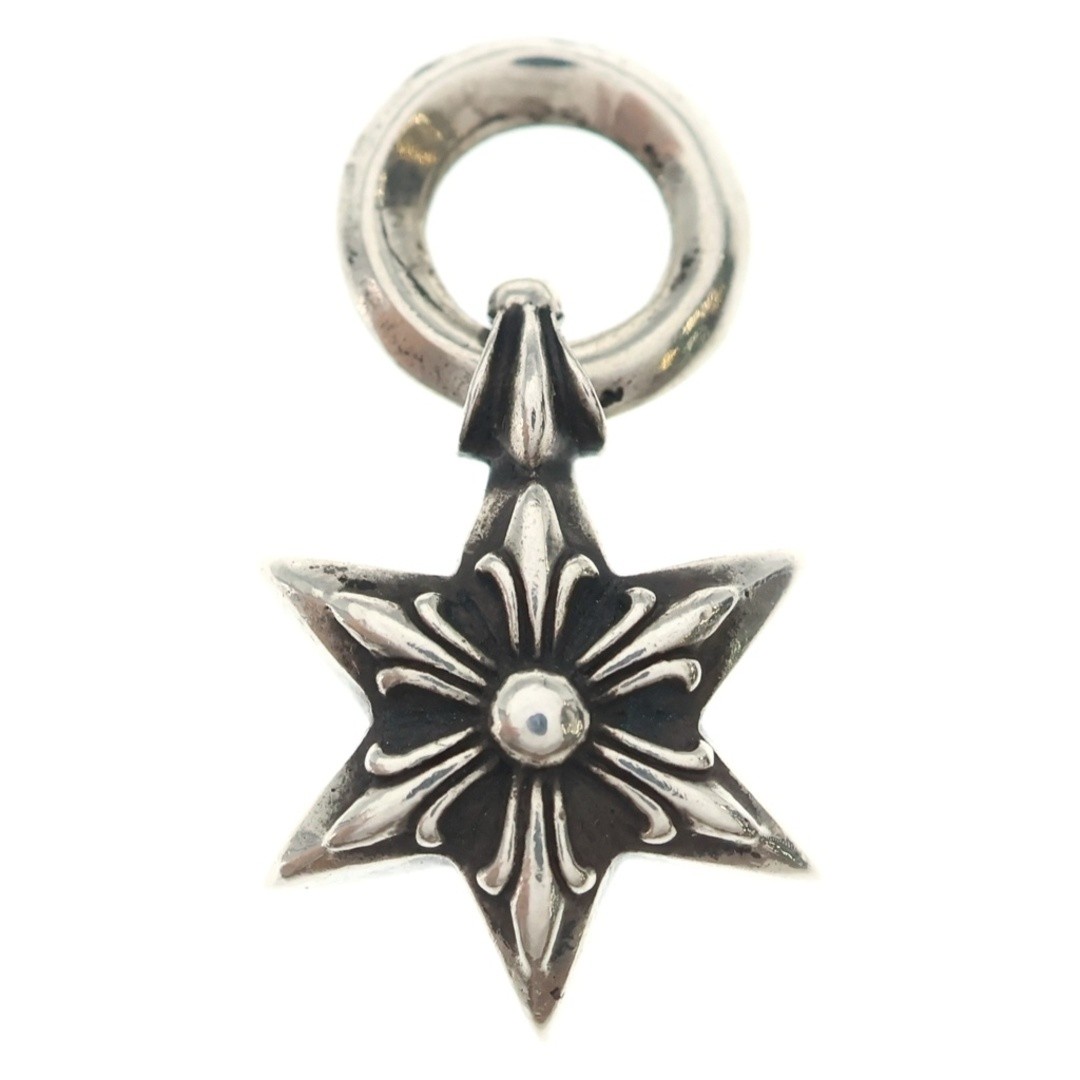 Chrome Hearts Old Star Charm 1rby 6 Point Single Sided 1 Ruby Silver Used bdd32d