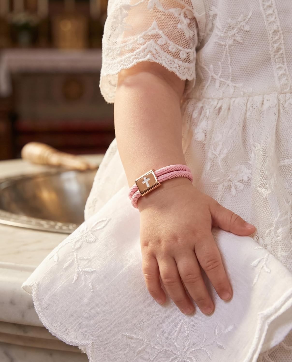 Cross Bracelet for Girls, Adjustable Bracelet Baptism Confirmation First Comm…