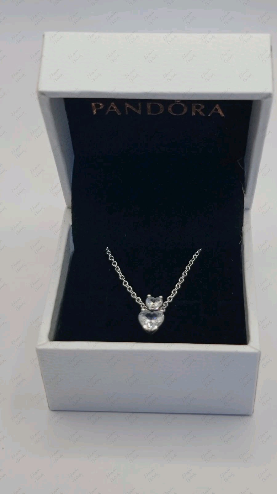 🔅Authentic Pandora Necklace Two-tone Circles With Earrings Gift Set In Box