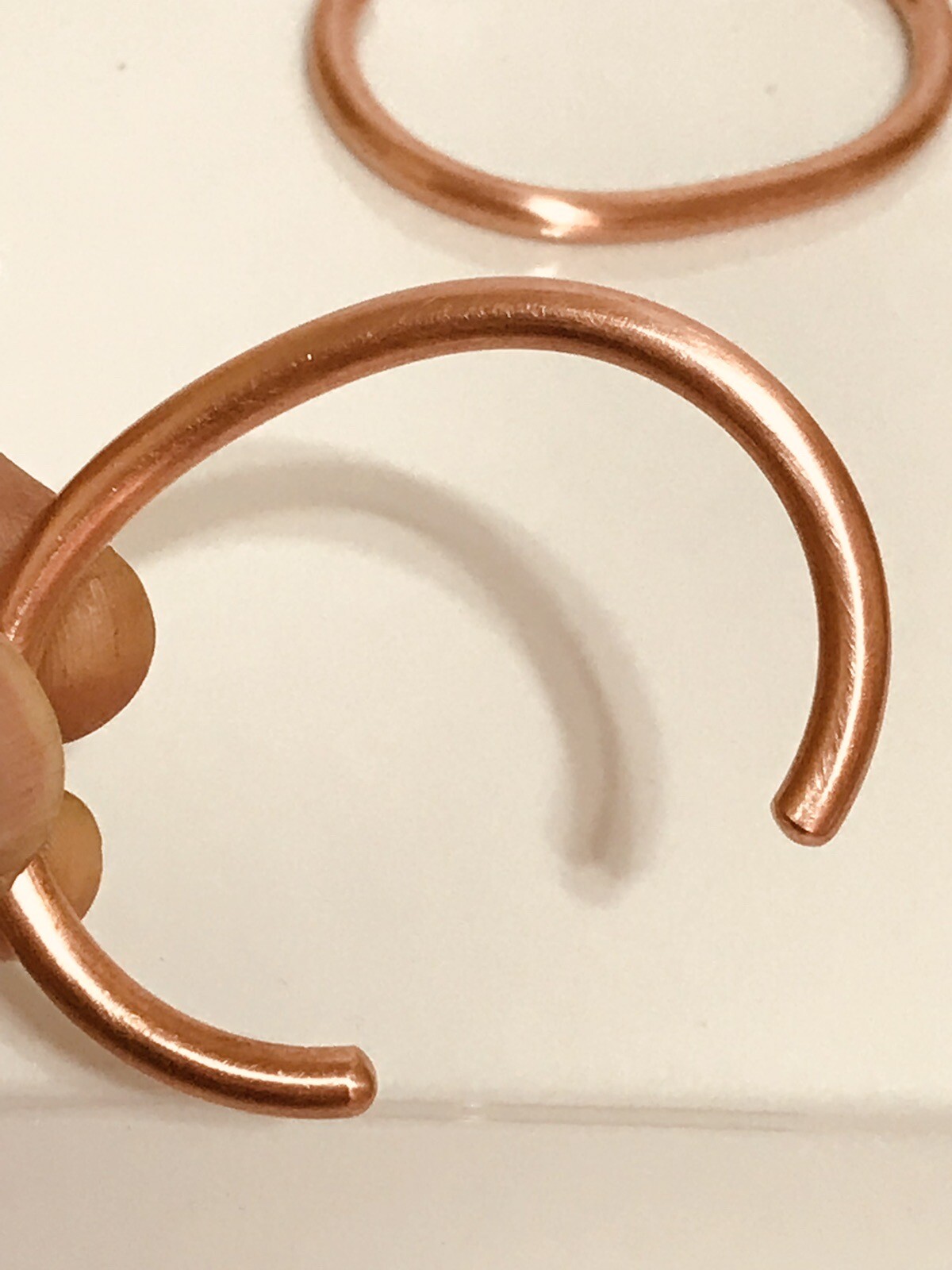 1 PURE RED COPPER THERAPY CUFF BRACELET Adjustable 28g 1oz NON MAGNETIC HANDMADE