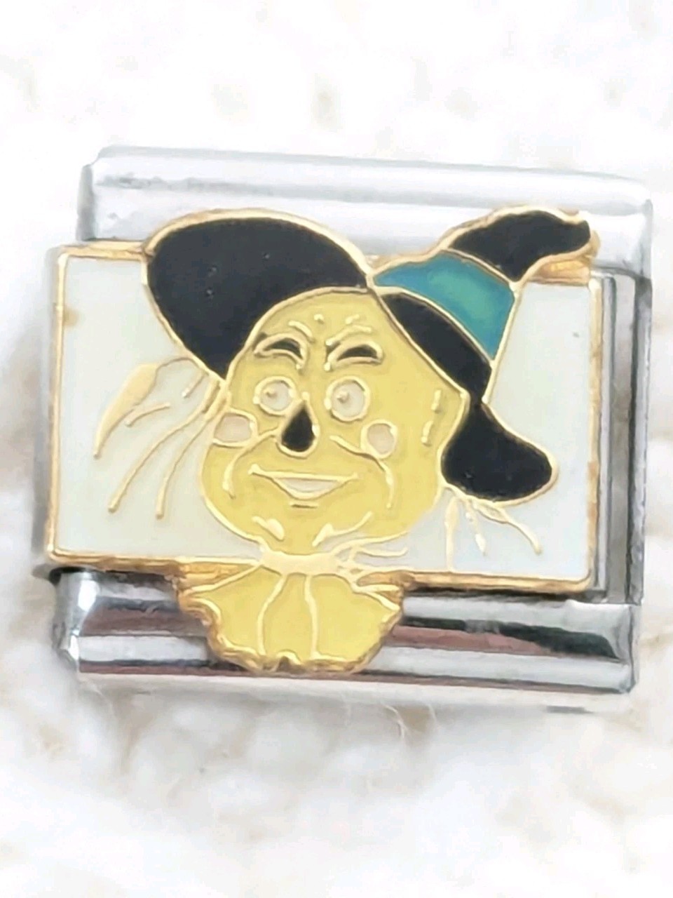 Authentic Casa D’Oro Scarecrow Wizard Of Oz Italian Charm Classic 9mm Link P113