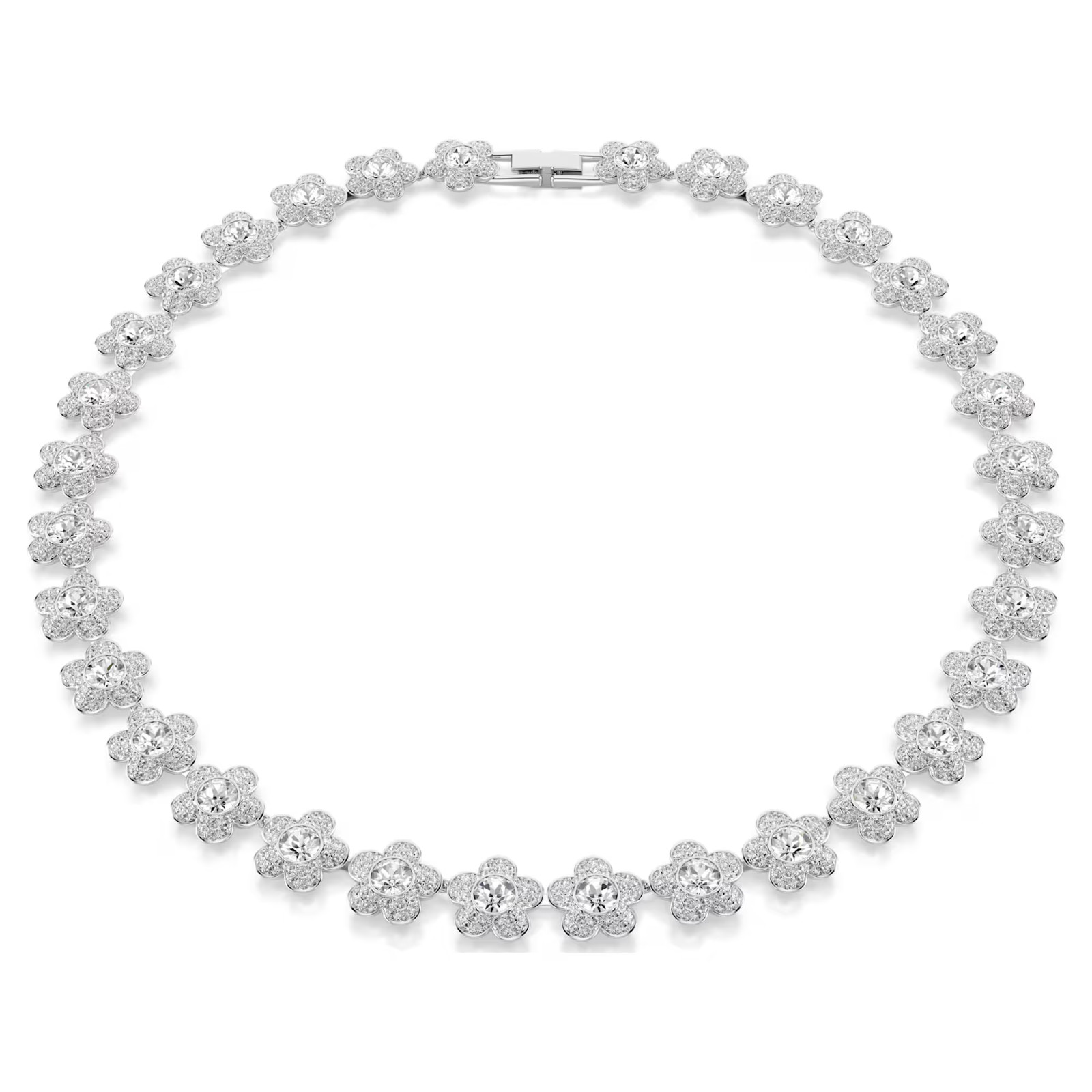 Swarovski Ariana Grande Daisy Flower Necklace White Crystal Free Ship
