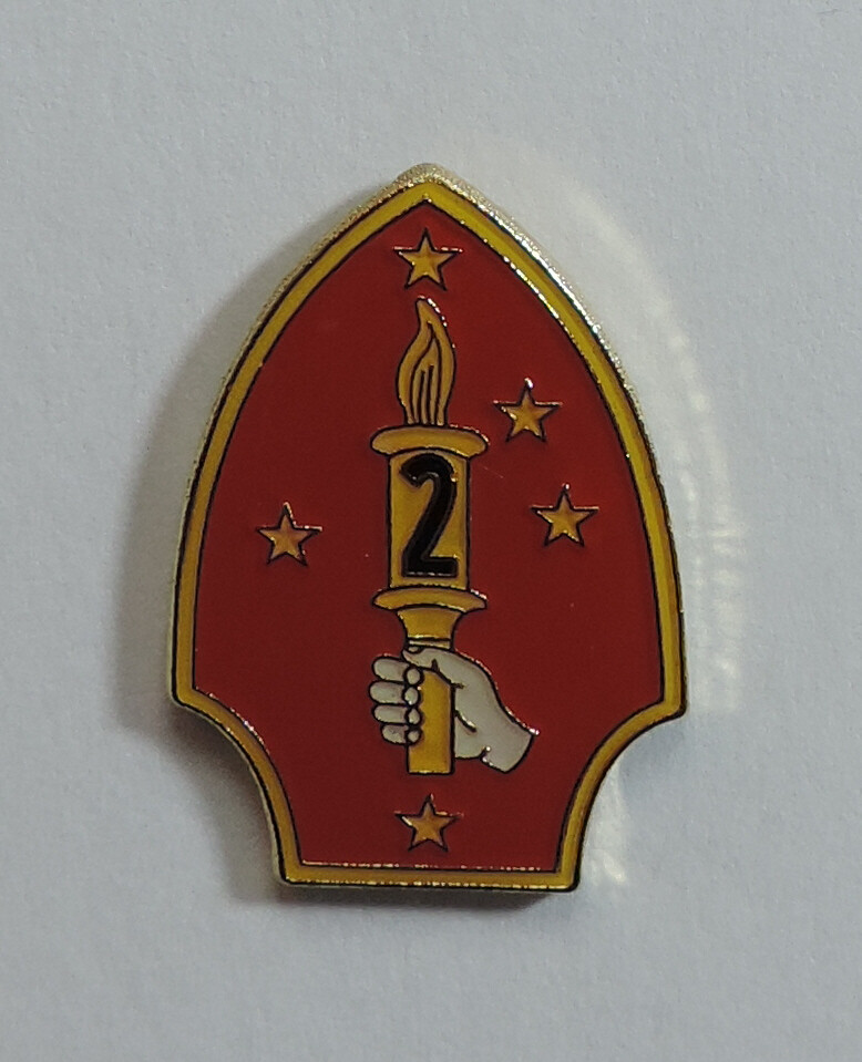 UNITED STATES MARINE CORPS- 2nd MARINE DIVISION LAPEL PIN