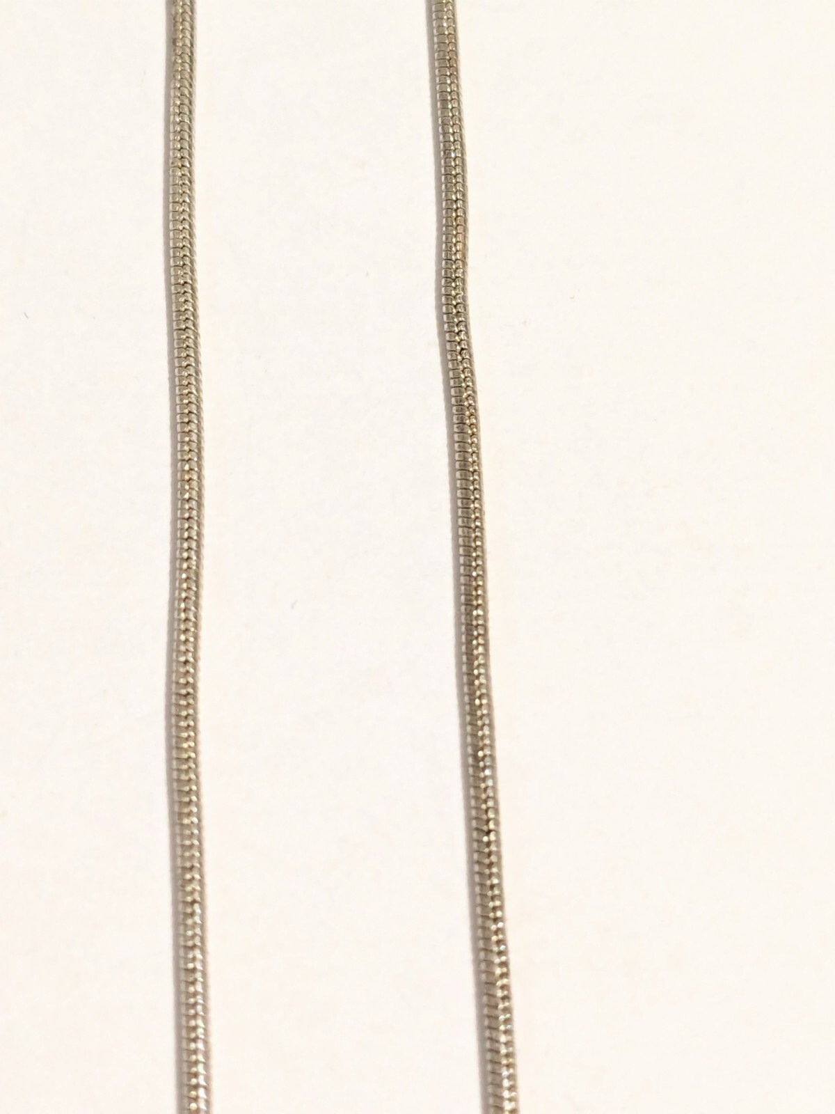 Snake Chain. Silver Tone. Minimalist. Stackable. 23″. Lobster Clasp. Versatile