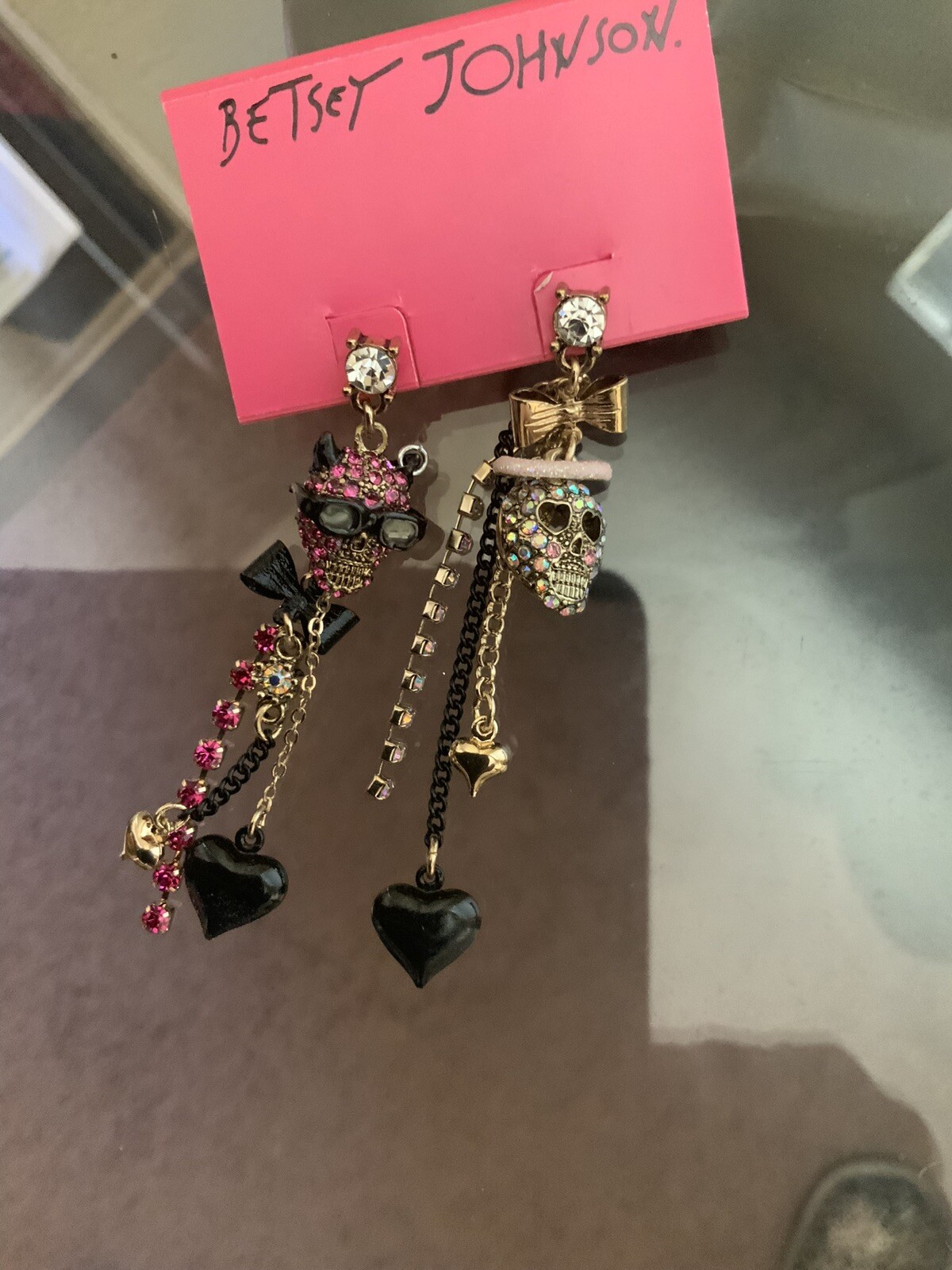Betsey Johnson Devil Angel Earrings  Extremely Rare – 6