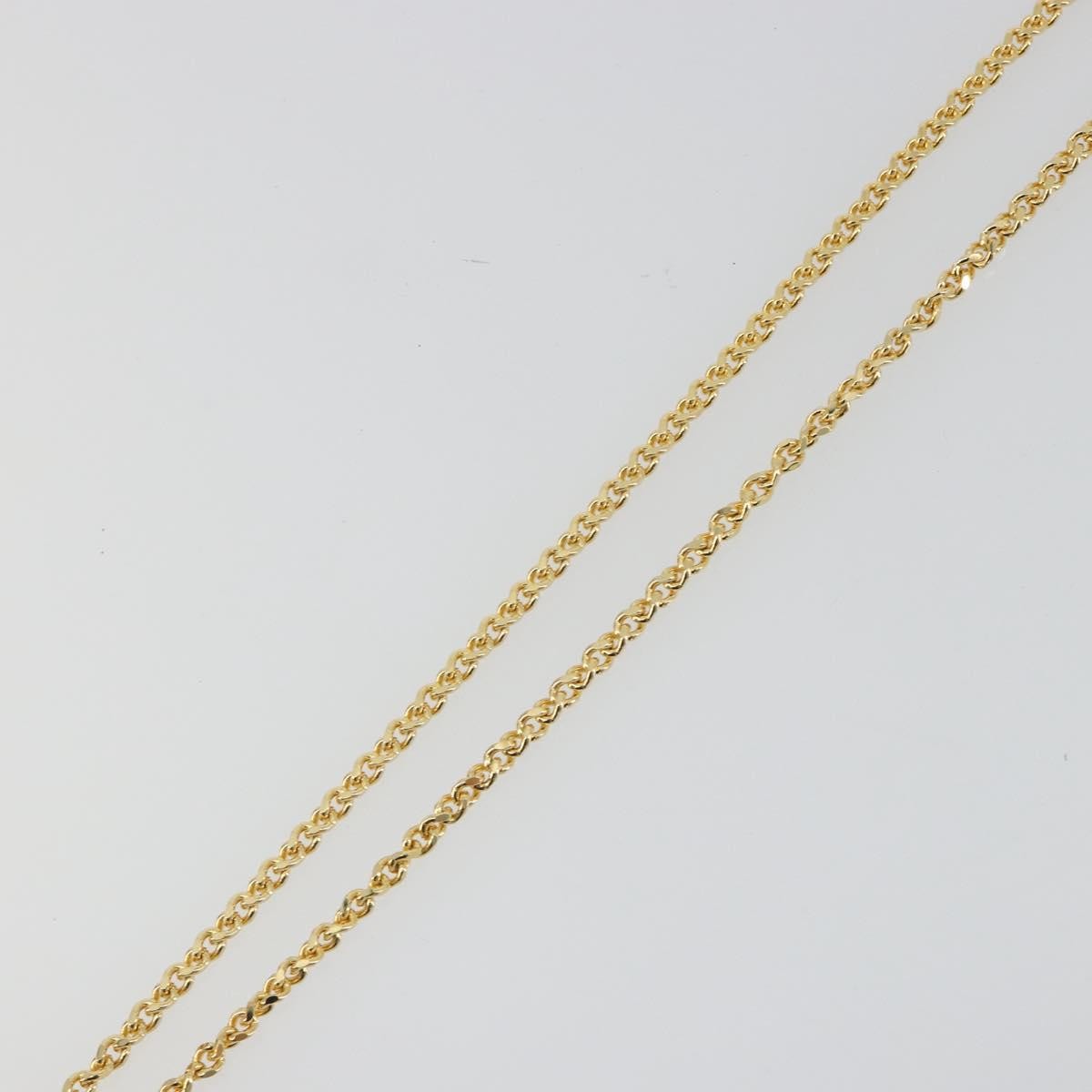 SAINT LAURENT Necklace Metal Gold Tone Auth bs35794