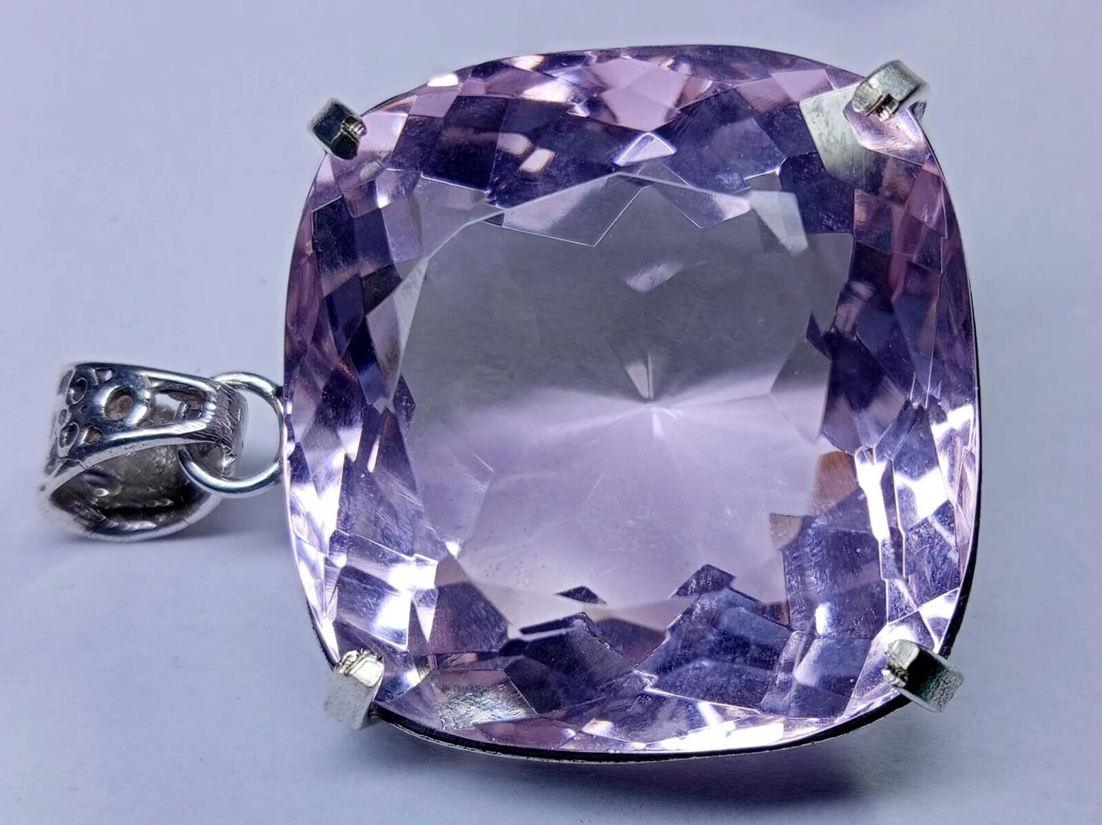 Flawless Pendant Pink Topaz Cushion Cut 134-135Ct Natural Gemstone EGL Certified