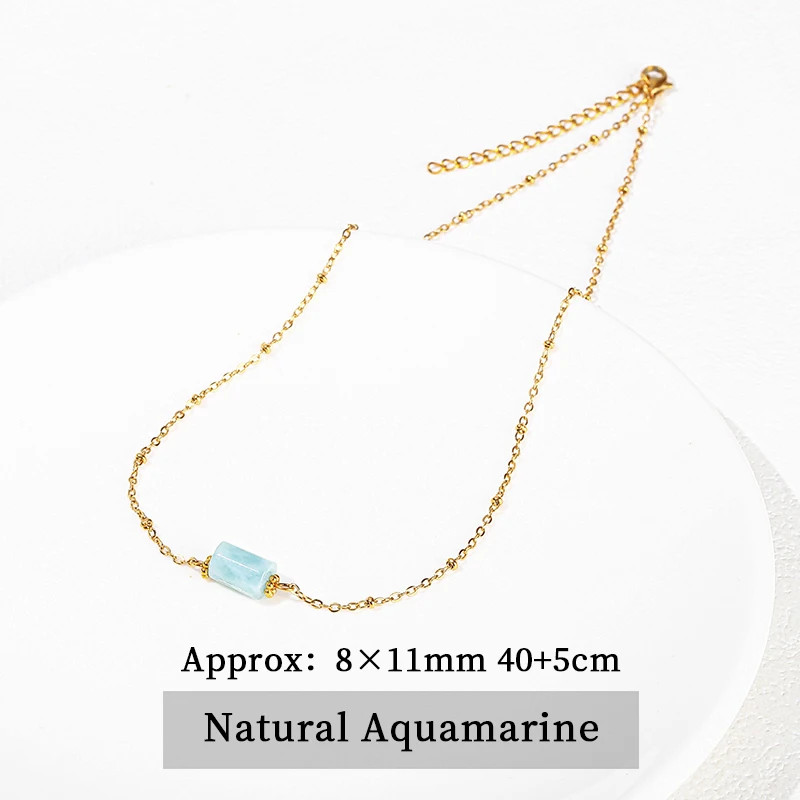 JD Handmade Boho Necklace Natural Amethyst Faceted Bead Pendant Necklace For Wom