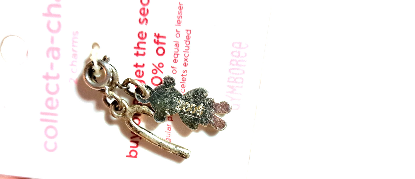 GYMBOREE Collect a Charm SUGAR & SPICE girl candy cane 2005 NWT bracelet charms